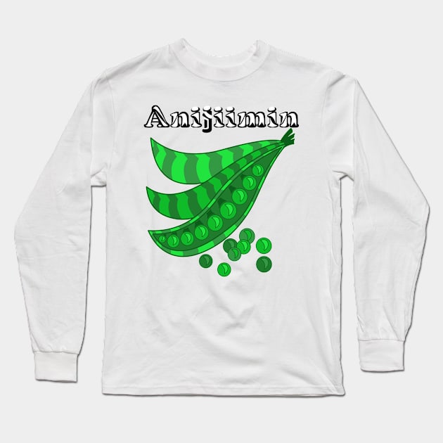 Pea (Anijiimin) Long Sleeve T-Shirt by KendraHowland.Art.Scroll